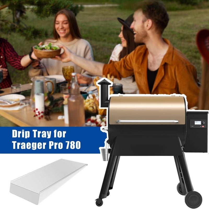 GORGERILA BAC780 Drip Pan for Traeger Pro 780 Series Smoker Grills, Grease Drip Tray for Traeger Grill Accessory, Drip Tray Liners for Traeger Pro 780 Accessories, for Traeger Replacement Parts - Image 4